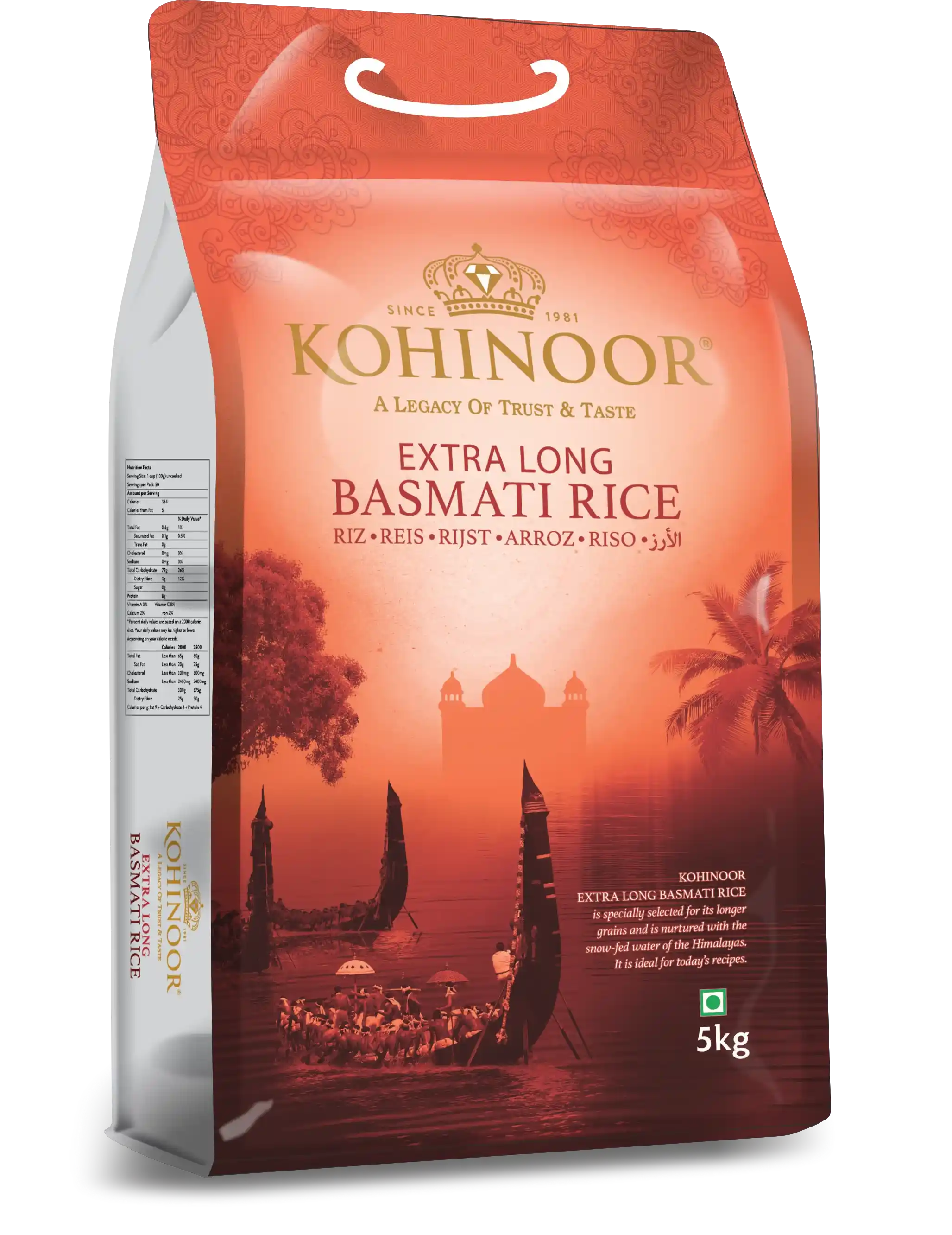 Kohinoor Extra Long Basmati Rice - 5kg