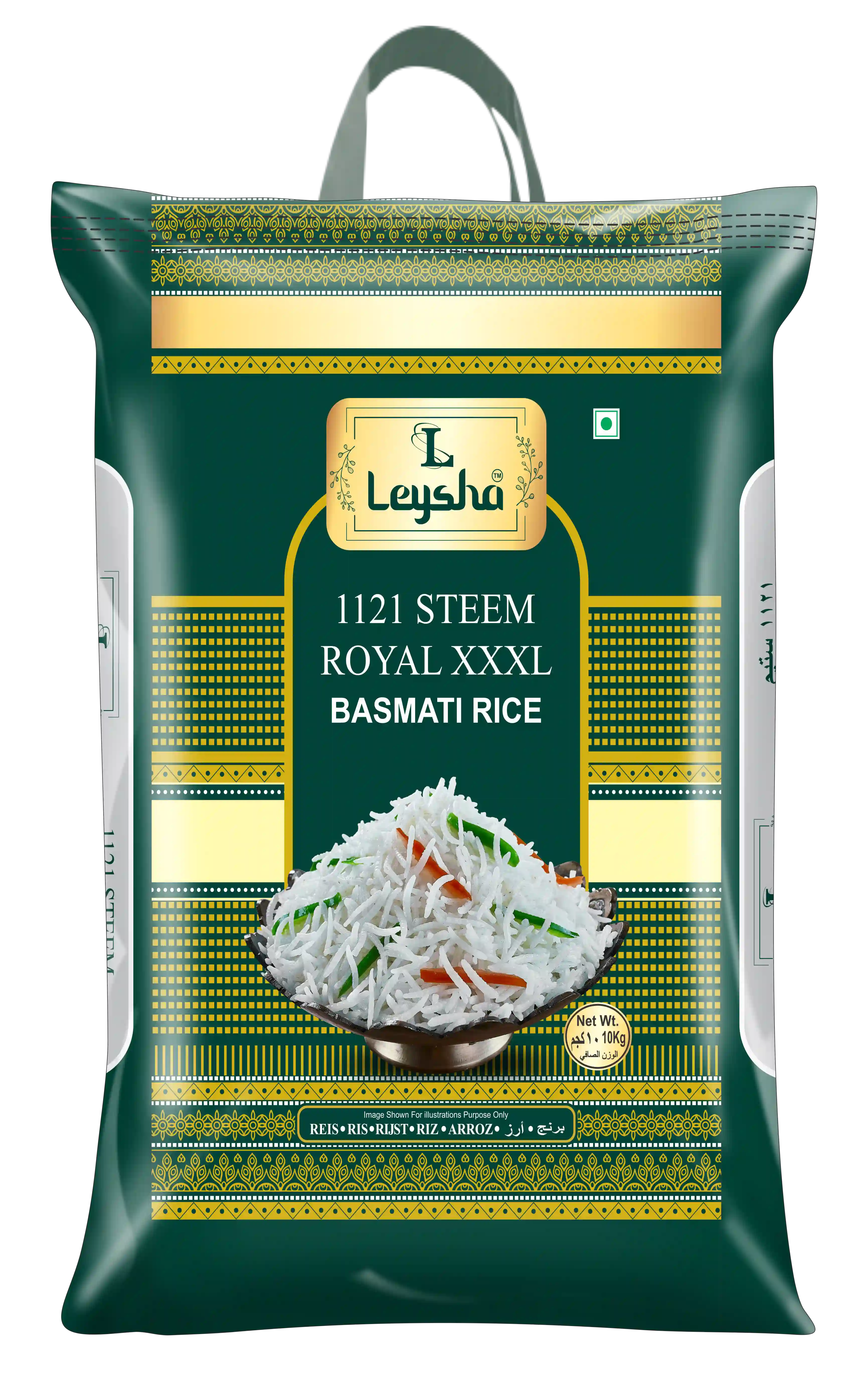 Leysha 1121 Steem Royal XXXL Basmati Rice - 10kg
